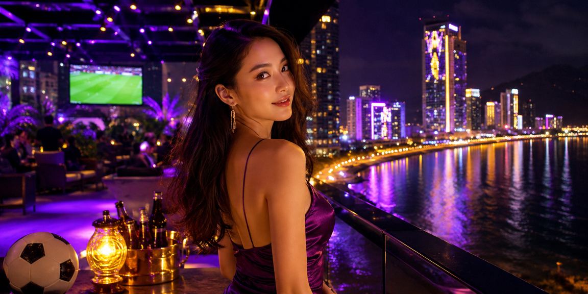 Người dùng tại bãi biển Đà Nẵng theo dõi kèo bóng đá và đặt cược thể thao trên điện thoại