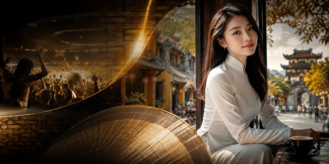 Người dùng tại Huế trong trang phục áo dài nhận hoàn tiền và khuyến mãi xổ số trên az99