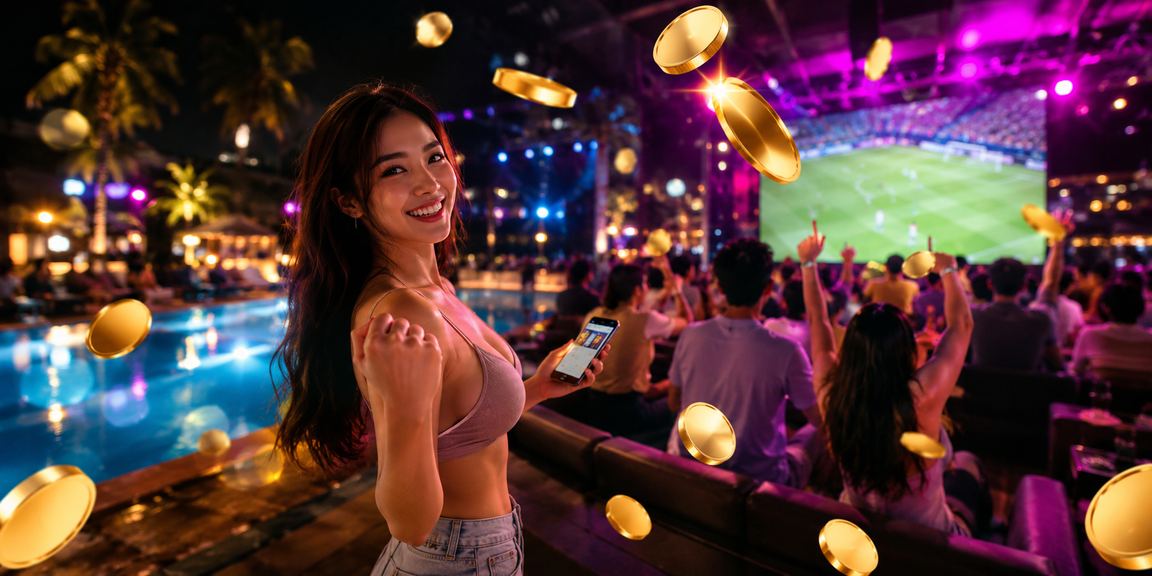 Ánh đèn neon casino tại Mũi Né về đêm — chỉ dành cho người đủ 18 tuổi