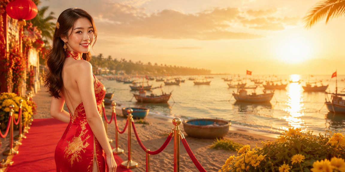 Người chơi đăng nhập tài khoản cá cược thể thao tại bãi biển Mũi Né